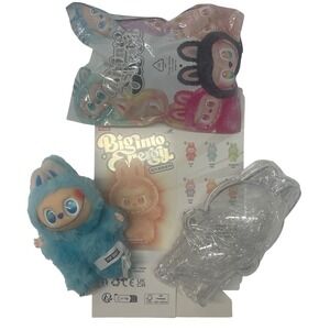 1 Pop Mart Big Into Freely Blind Box Figure Toy Plush Blue Bunny Kids